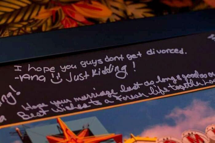 Wedding Guests, Please Don't Do This. It's Not Funny, And Putting "Just Kidding" Doesn't Make It Better