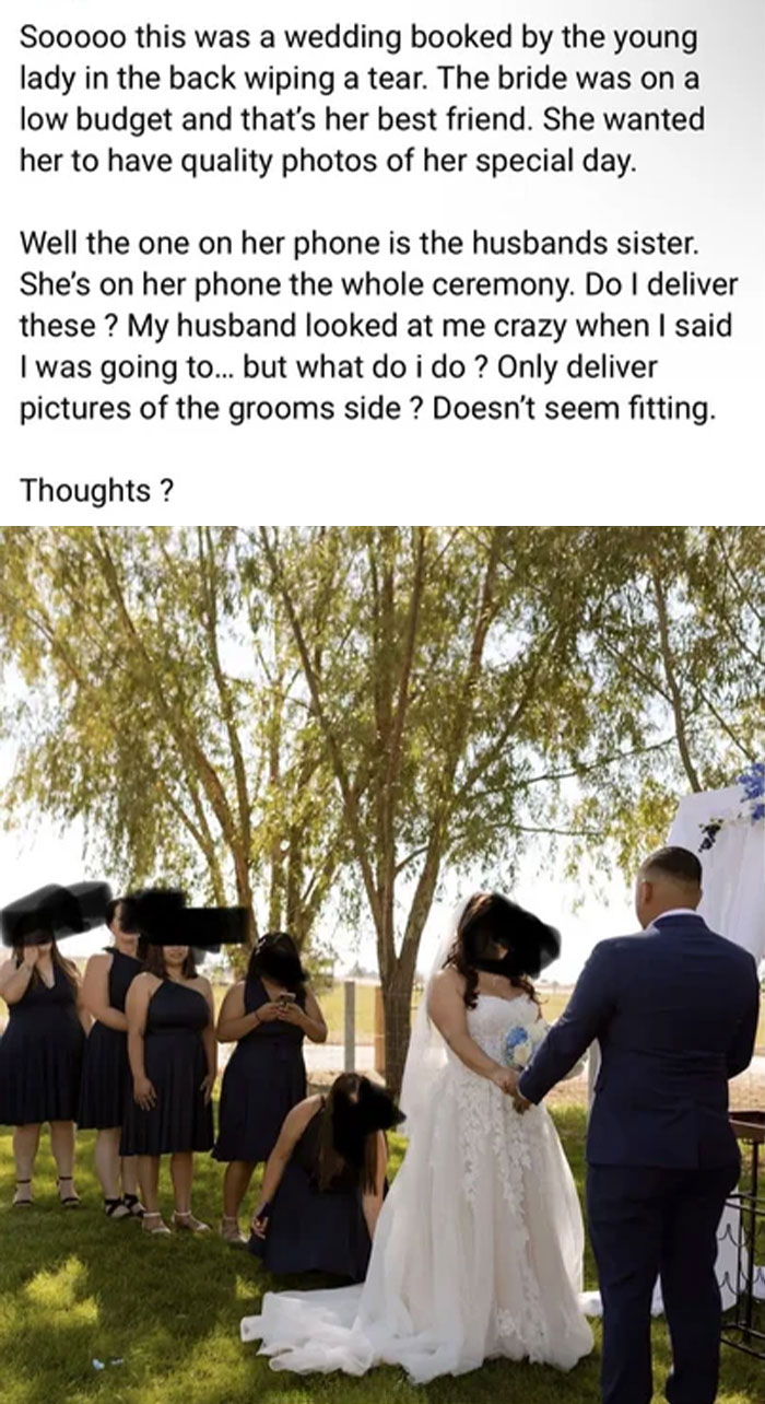 Maid Of Honor Too Busy Texting To Watch The Ceremony