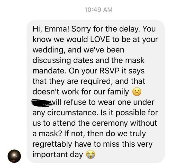 Wait, What? The Crossed Out Name Is Her Husband