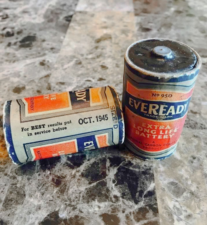 My Dad Found These Batteries From 1945 Today