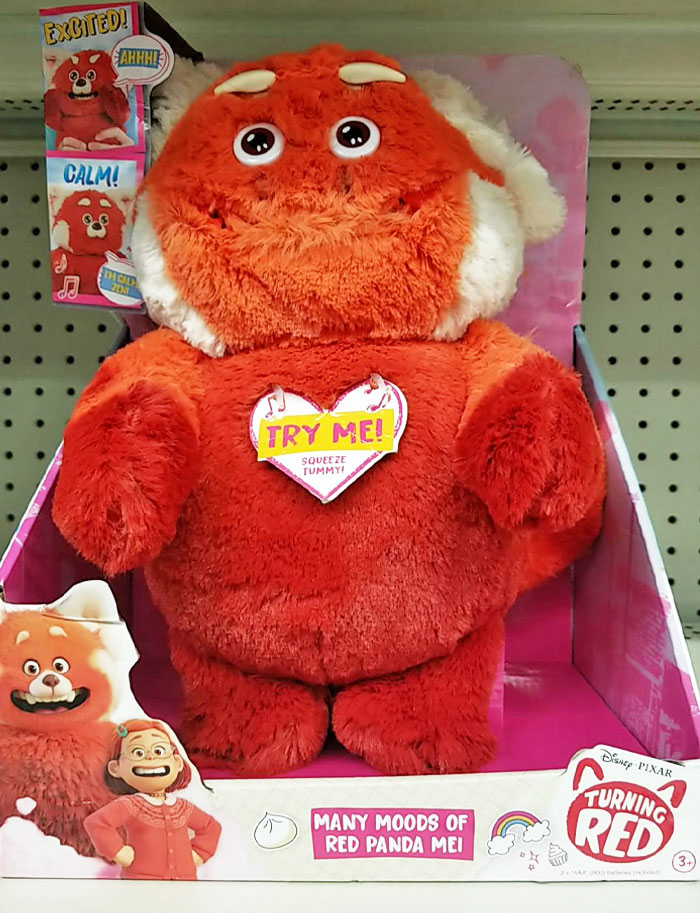 Some Toy Company Made A Plush Of Meilin Lee From Turning Red, However They Forgot To Give It A Nose