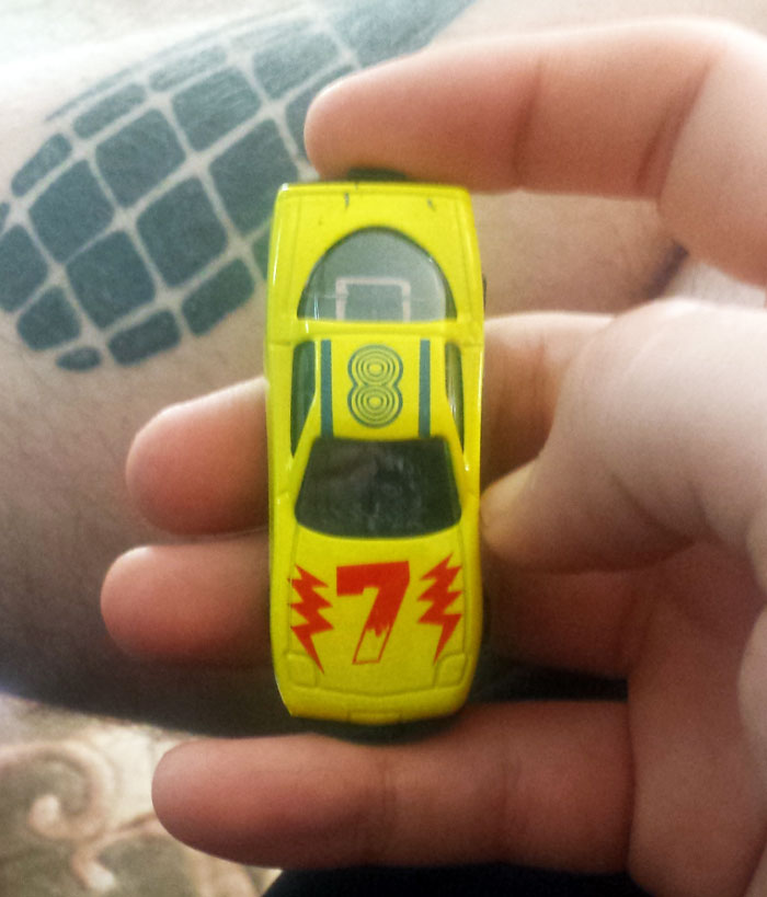 This Toy Car Has Two Different Numbers On It