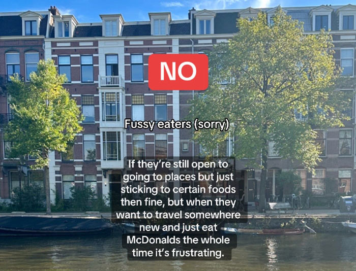 "No Partiers, No Fussy Eaters": Woman's Traveling Partner Red Flags List Goes Viral