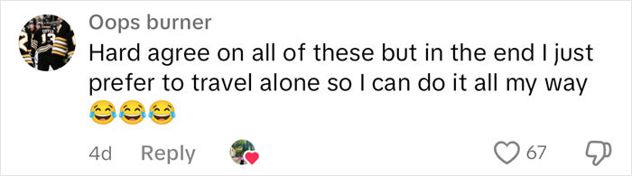 "No Partiers, No Fussy Eaters": Woman's Traveling Partner Red Flags List Goes Viral