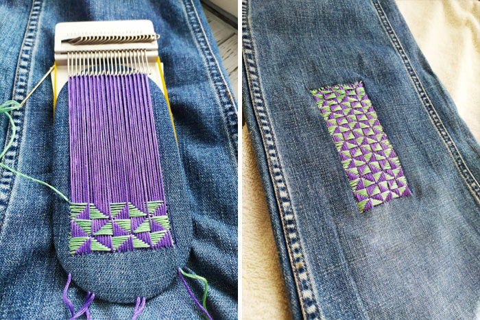 Applying The Pattern To Jeans Repair
