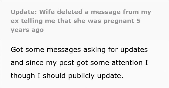 Man&rsquo;s World Turns Upside Down 5 Years After Wife Deleted A Text He Got From His Pregnant Ex