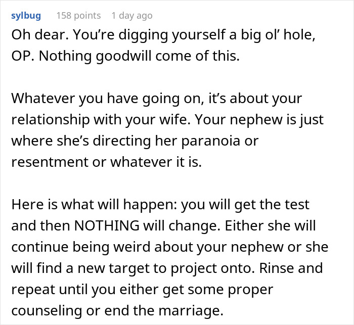 Man Loses It When Wife Asks Him To Do A Paternity Test For His Sister’s Kid, Regrets His Reaction Man Loses It When Wife Asks Him To Do A Paternity Test For His Sister’s Kid, Regrets His Reaction