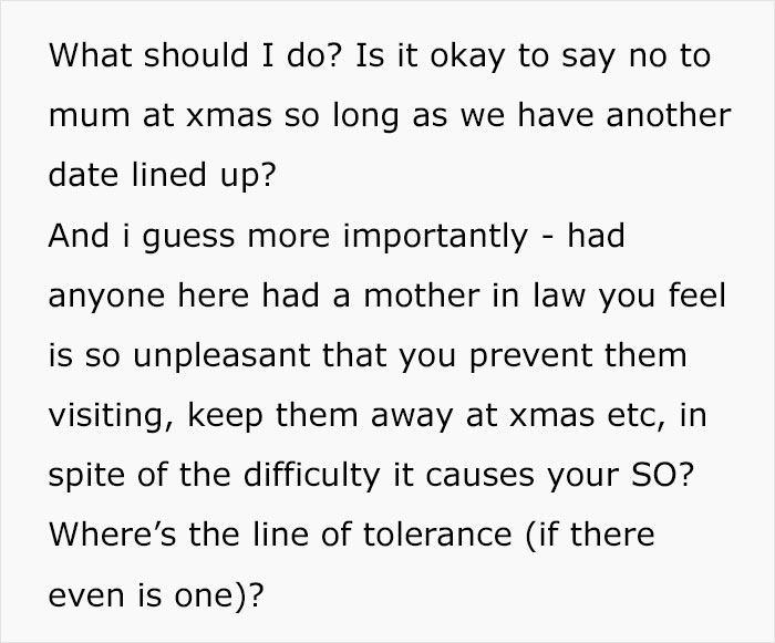 Man Annoyed Wife Won&rsquo;t Have His Mom Over For Christmas, Netizens Actually Agree With The Wife