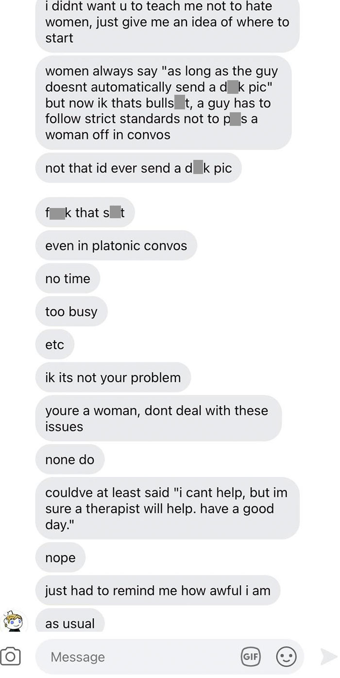 Thinks He’s Entitled To My Time, My Advice, And My Sympathy