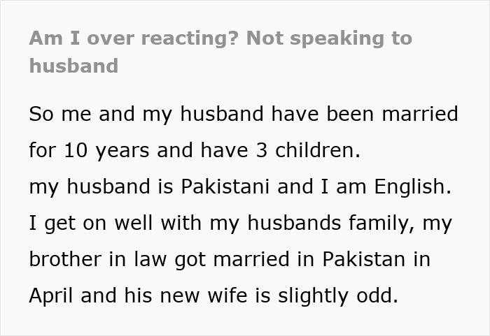 Man Remains Quiet When Bro Comments On His Wife's Dress Size, Faces Her Anger Later On