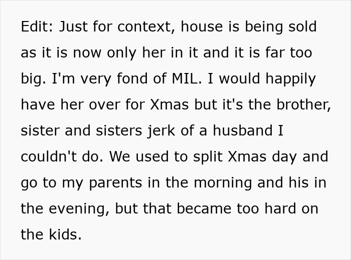 Woman Despises Idea Of Spending Another Xmas With Husband’s Toxic Family, Hubby Says Stay Home Woman Despises Idea Of Spending Another Xmas With Husband’s Toxic Family, Hubby Says Stay Home