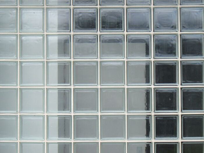 Glass block wall, a home feature that has faded into history.