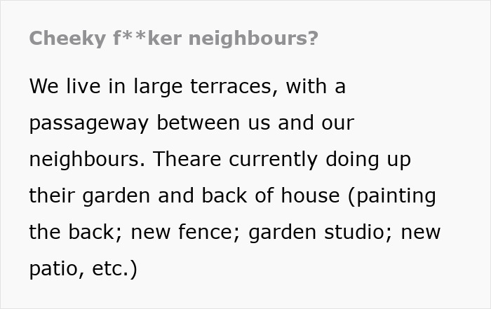 Guy Realizes Cunning Neighbors Are Letting Their Builders Use His Water, He Secretly Locks The Tap