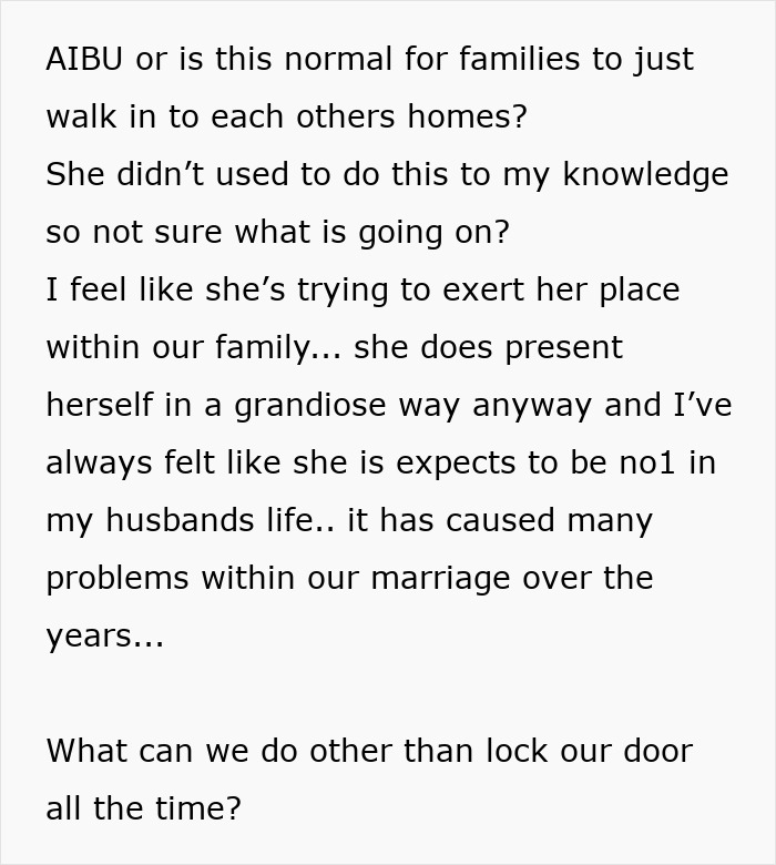 MIL Who Keeps Causing Problems In Couple's Relationship Starts Sneaking Into Their House Suddenly MIL Who Keeps Causing Problems In Couple's Relationship Starts Sneaking Into Their House Suddenly