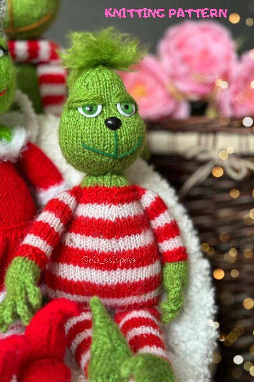 #4 Christmas Baby Grinch Knitting Pattern