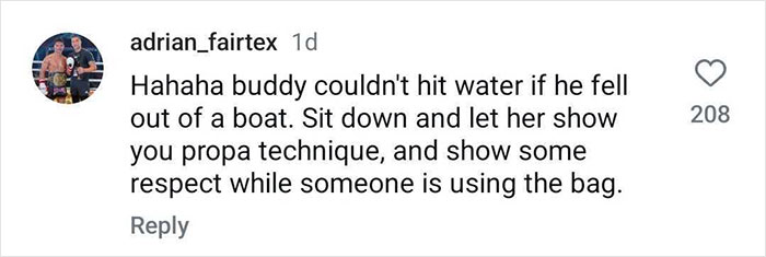 "Male Privilege": Man Interrupts Woman At The Gym To Use Punching Bag Himself, Sparks Outrage