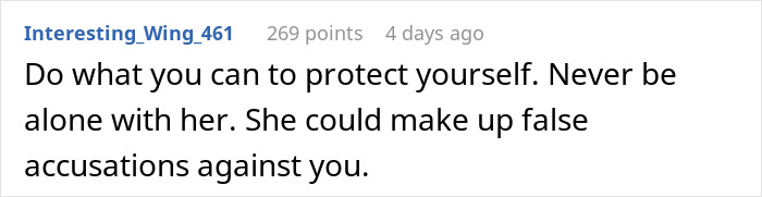Comment cautioning a resident about a potential situation with a HOA president.