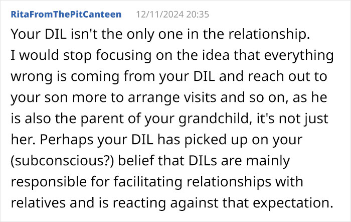 Online advice about daughter-in-law becoming secretive, suggesting communication with son. Online advice about daughter-in-law becoming secretive, suggesting communication with son.