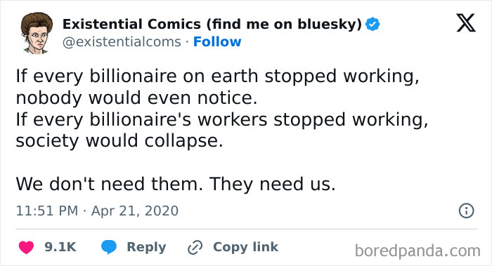 They Need Us, We Don't Need Them