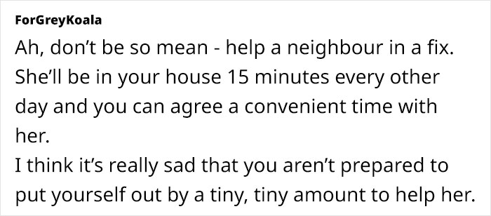 Woman Complains About Neighbor Asking To Use Her Shower, Internet Isn’t Sympathetic Woman Complains About Neighbor Asking To Use Her Shower, Internet Isn’t Sympathetic