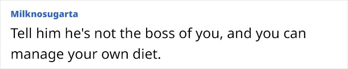 Woman Asks For Advice After Husband Tries To Control What She Eats, Gets A Reality Check