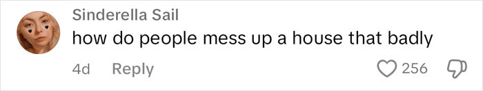 Comment on a viral post about a $1,600,000 home's condition, questioning poor maintenance.