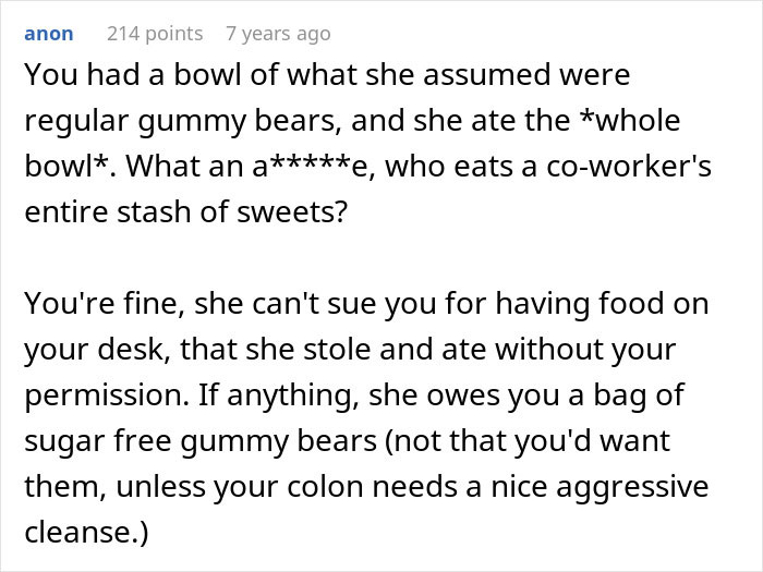 "It Was All A Ploy To Humiliate Her": Gummy Bears Lead To Major Drama At Work "It Was All A Ploy To Humiliate Her": Gummy Bears Lead To Major Drama At Work