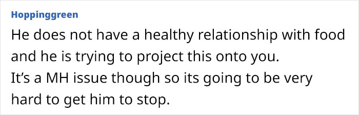 Woman Asks For Advice After Husband Tries To Control What She Eats, Gets A Reality Check