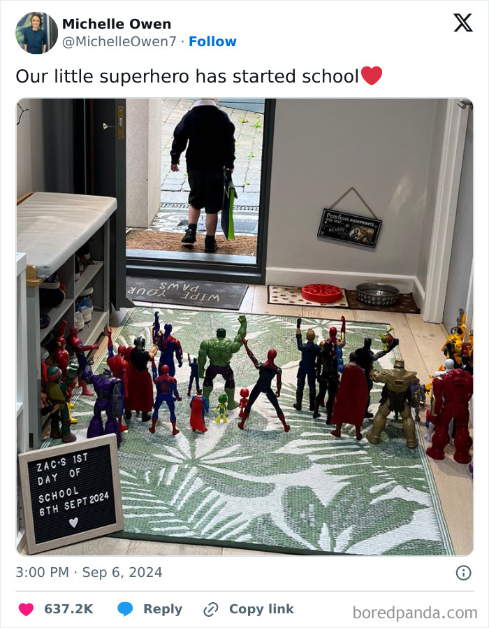 Mom Shares Picture Of Her Son’s First Day Of Starting School