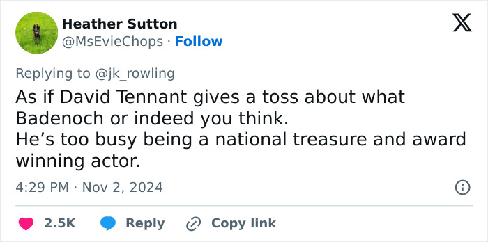 "Remember When You Were Better": JK Rowling's Jab At David Tennant Massively Backfires