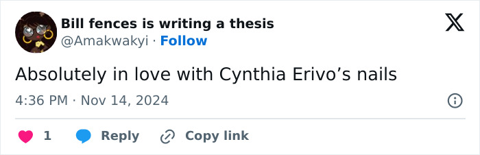 Cynthia Erivo Puts Comedian In His Place After Personal Hygiene Question About Her Long Nails Cynthia Erivo Puts Comedian In His Place After Personal Hygiene Question About Her Long Nails