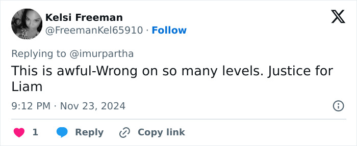 Tweet about Liam Payne's final moments, expressing outrage and calling for justice. Tweet about Liam Payne's final moments, expressing outrage and calling for justice.