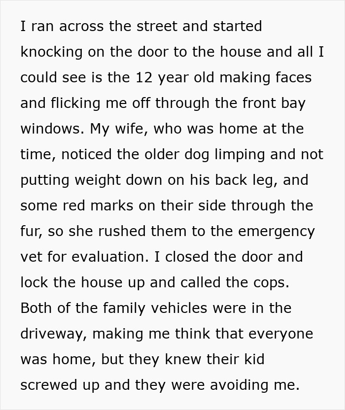 Guy Calls Police After Neighbor's Kid Hurts His Dog, Ends Up Getting Them Arrested And CPS Called
