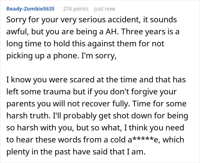 &ldquo;I Can Never Forgive Them&rdquo;: Person Goes No-Contact With Parents After Life-Altering Accident