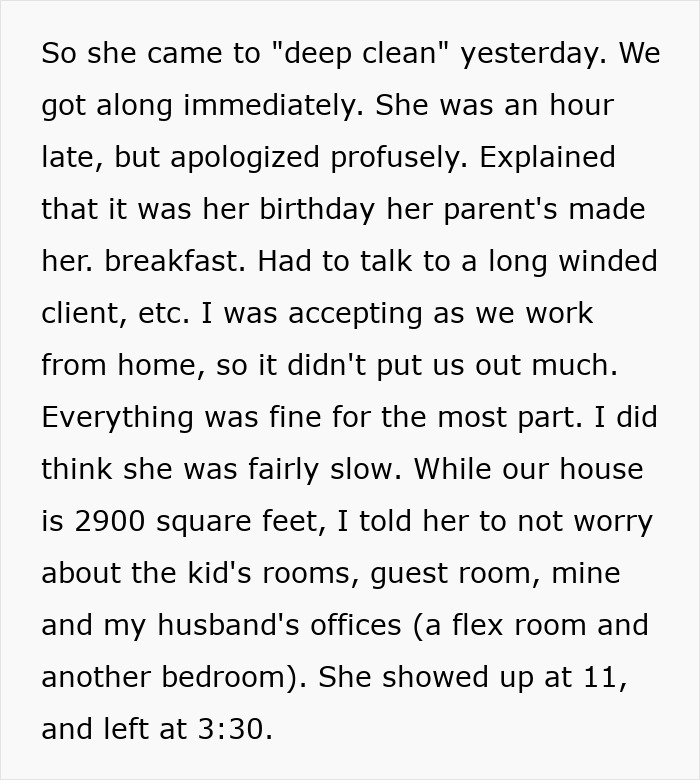 Unprofessional Housekeeper Mocks Client Online For &ldquo;Messy&rdquo; Home, Ends Up Jobless After One Day