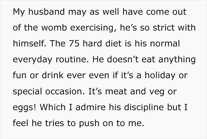 Woman Asks For Advice After Husband Tries To Control What She Eats, Gets A Reality Check