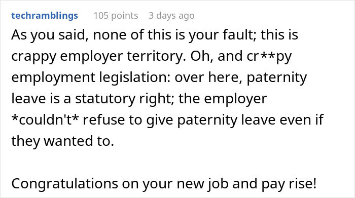 Man Furious At Childfree Coworker For Ruining His Paternity Leave, Gets A Reality Check Man Furious At Childfree Coworker For Ruining His Paternity Leave, Gets A Reality Check
