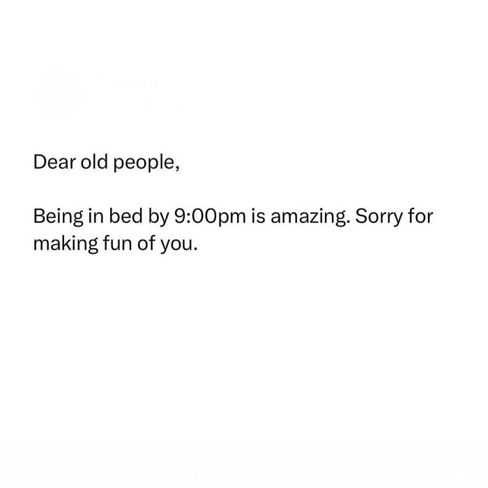 Meme about bedtime humor for people over 30, expressing newfound appreciation for early sleep.