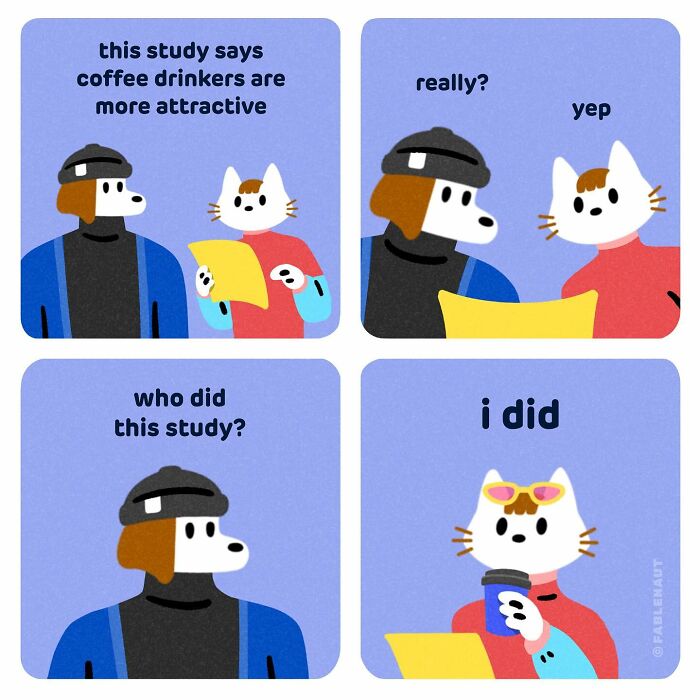 This Artist Creates Coffee-Fueled Comics, Here Are 30 Of The Best Ones