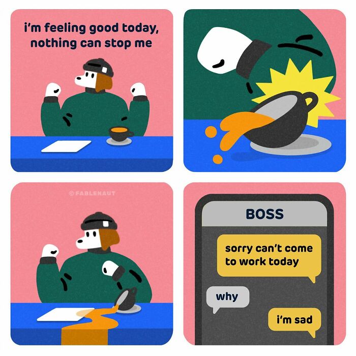 This Artist Creates Coffee-Fueled Comics, Here Are 30 Of The Best Ones