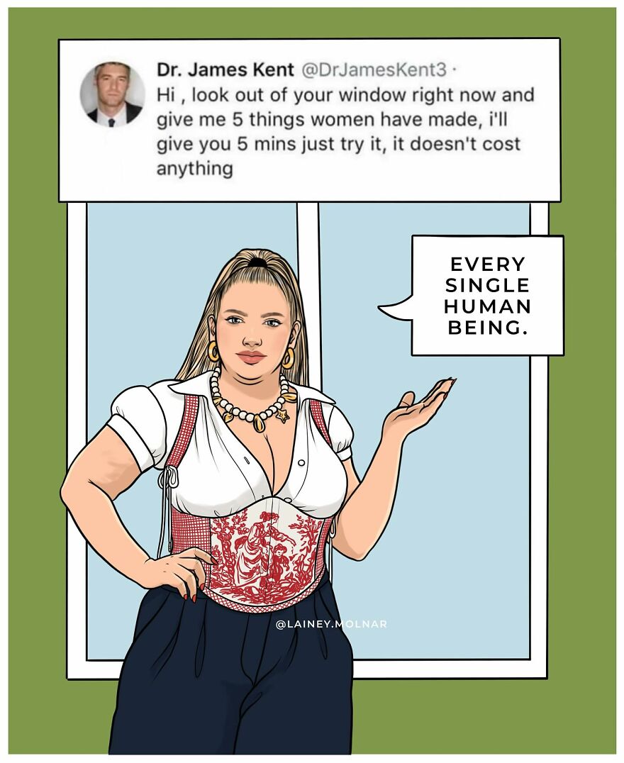 25 Illustrations By Lainey Molnar That Challenge Societal Norms Surrounding Femininity, Body Image, And More (New Pics)