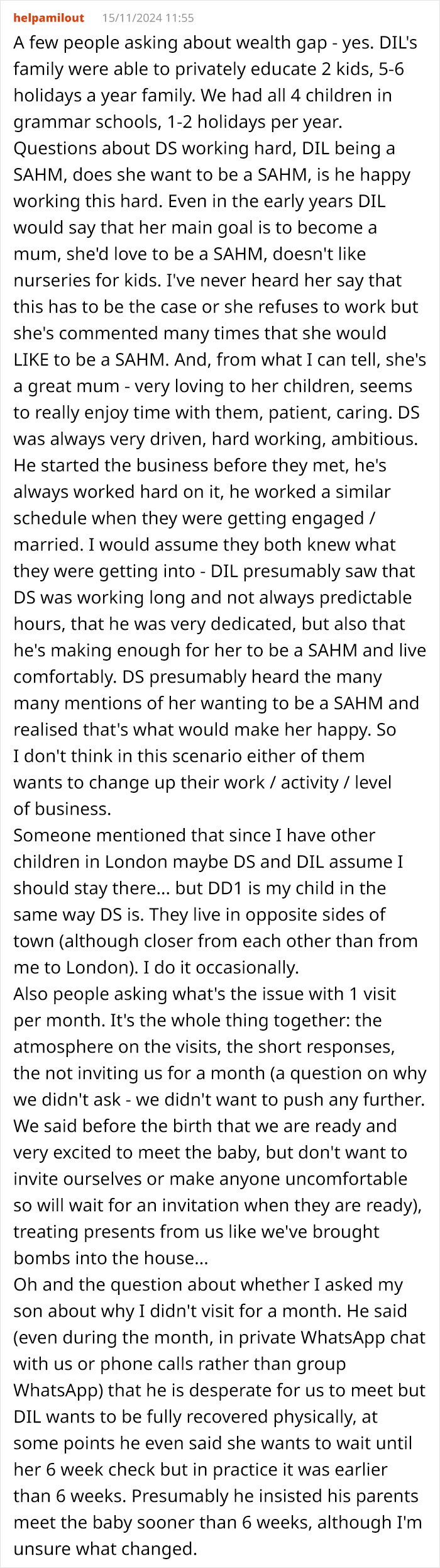 Reddit post discussing a mother-in-law's confusion over her daughter-in-law's change in behavior. Reddit post discussing a mother-in-law's confusion over her daughter-in-law's change in behavior.