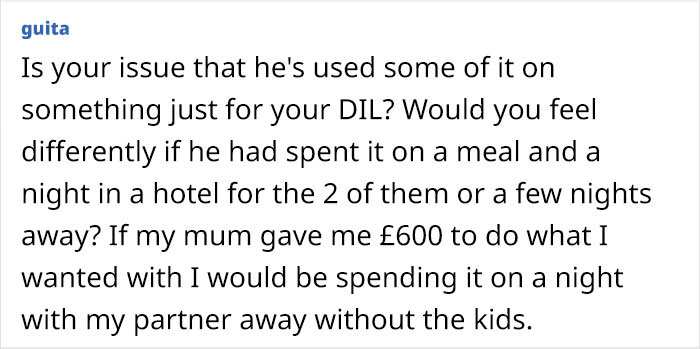 MIL Is Upset Her Son Shared His Gift With His Wife: "I Meant The Gift To Be Just For Him"