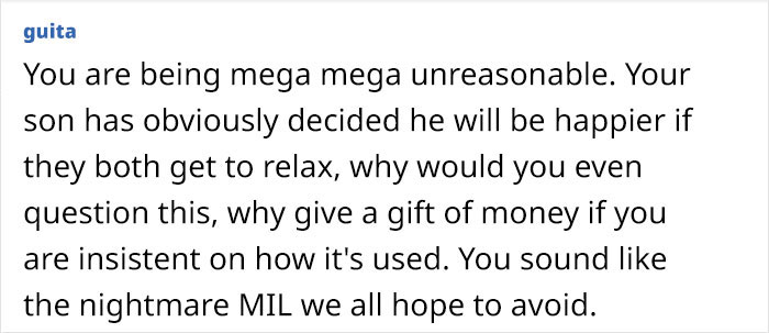 MIL Is Upset Her Son Shared His Gift With His Wife: "I Meant The Gift To Be Just For Him"