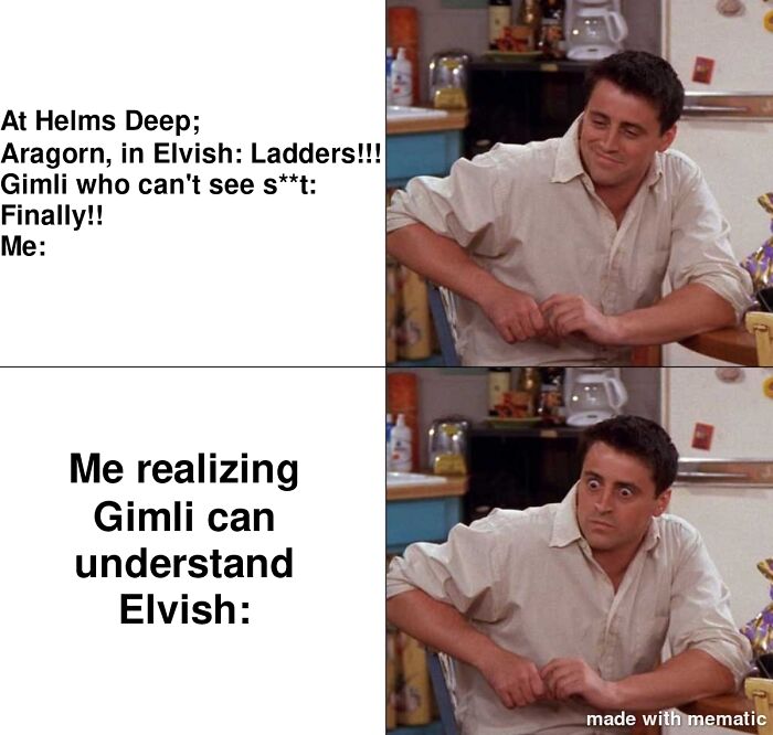 Was Watching The Extended Edition Of The Two Towers When This Happened