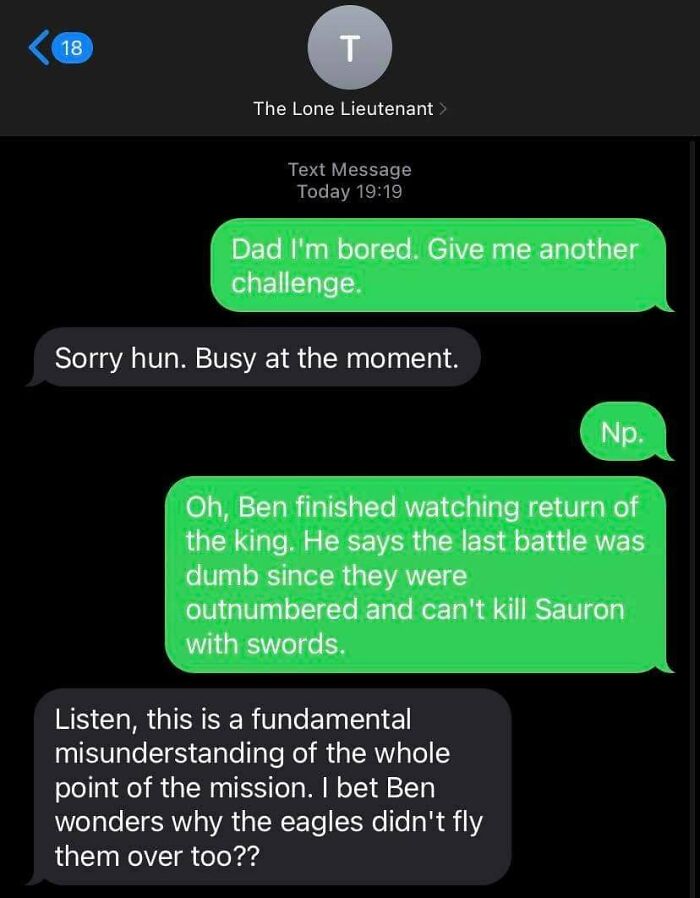 When Your Dad Is Never Too Busy To Be A Lord Of The Rings Nerd