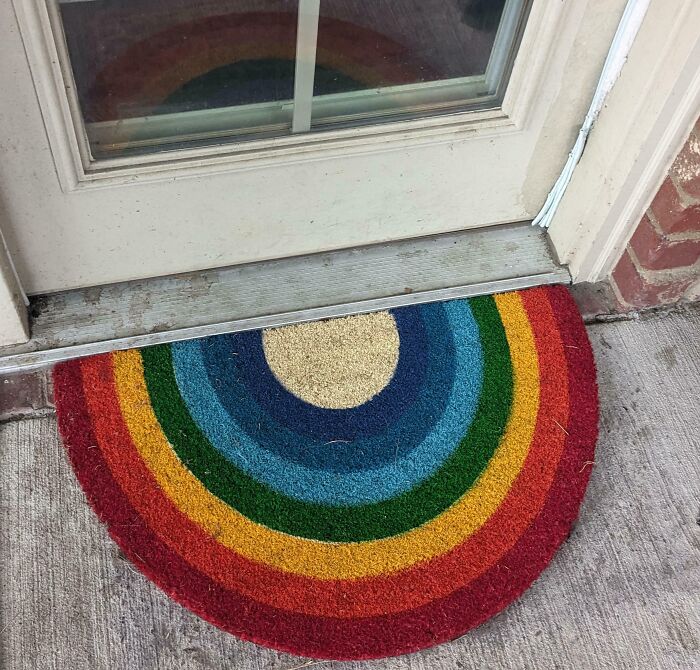 The Rainbow Doormat Is So Frickin' Cute