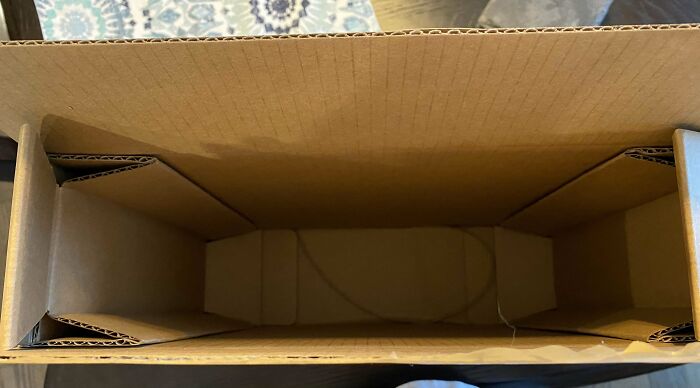 Empty cardboard box representing online shopping fails.