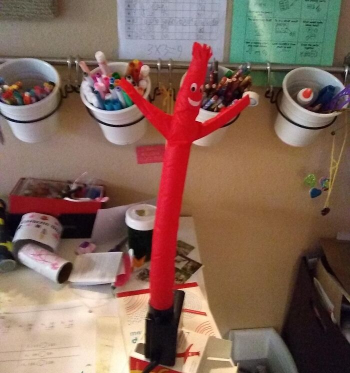 Bring The Party To Your Desk With The Mini Wacky Waving Inflatable Tube Guy, A Hilariously Hyped Up Way To Show The World Your Desk Is Open For Business