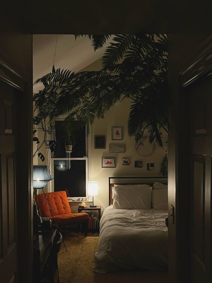 My Low-Lit Bedroom On A Windy, Rainy Night (25m)